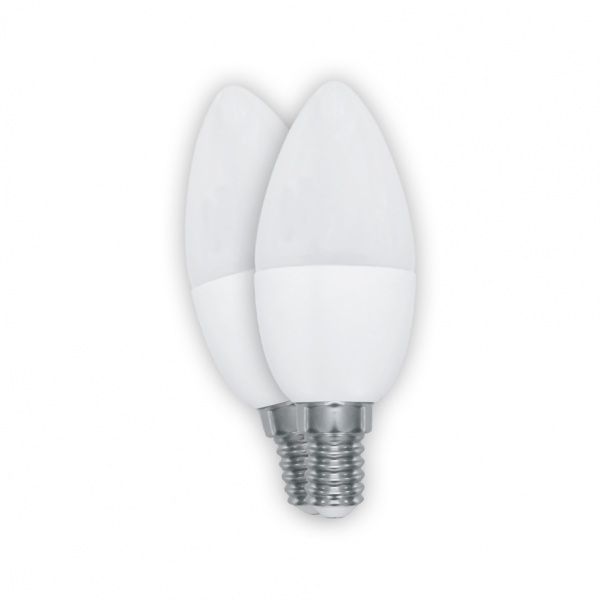 Лампа светодиодная Hopfen 2 шт./уп. 8 Вт C37 матовая E14 220 В 4200 К 