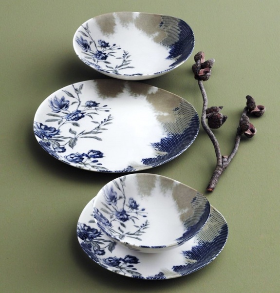 Сервиз столовый Blue Flowers Rodin 24 предмета (GBSRD24Y4101856)