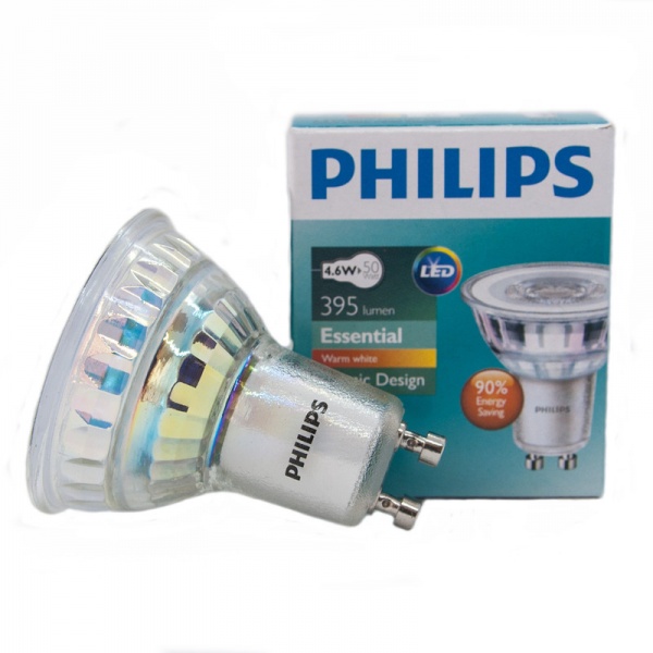 Лампа світлодіодна Philips 2 шт./уп. 4,7 Вт MR16 матова GU10 220 В 2700 К 929001215208/2 