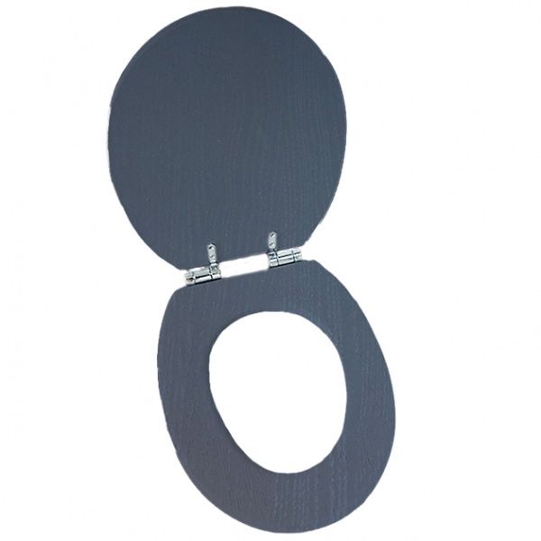 Сиденье для унитаза с крышкой Ваші Меблі 430х370 мм серое