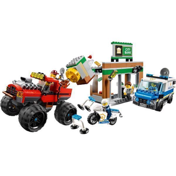 Конструктор LEGO City Ограбление с полицейским грузовиком-монстром 60245