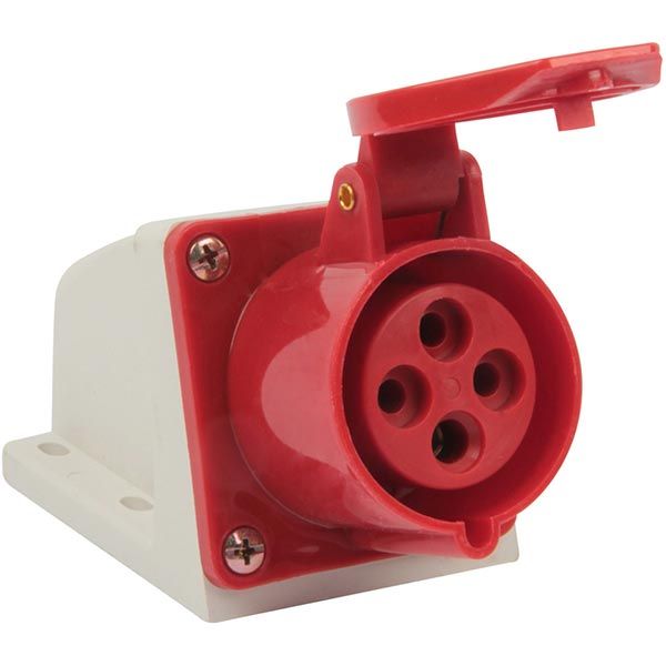 Розетка силовая с заземлением  TAREL (e.socket.pro.4.16) 3p+PE (114) синий p012004