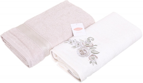 Набір рушників Elvin 2 шт. рожевий Karna 