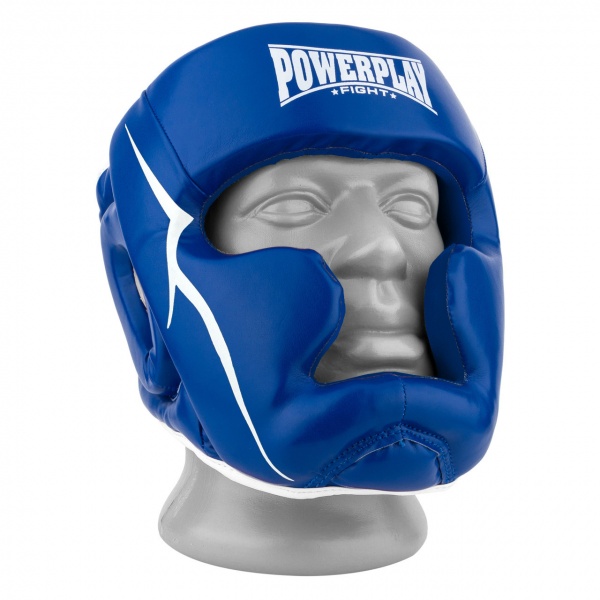 Шлем боксерский PowerPlay 3100 синий р. M 