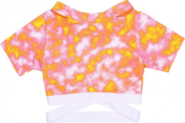 Футболка для дівчаток KOSTA 1211-8 р.158 помаранчевий 