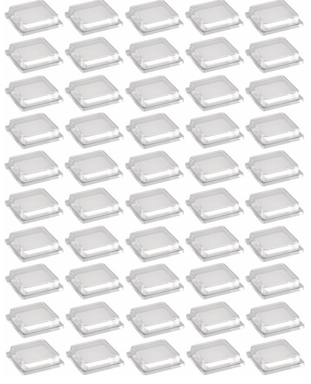 Отбойник силиконовый квадратный 10х10х2,5 мм 100 шт.