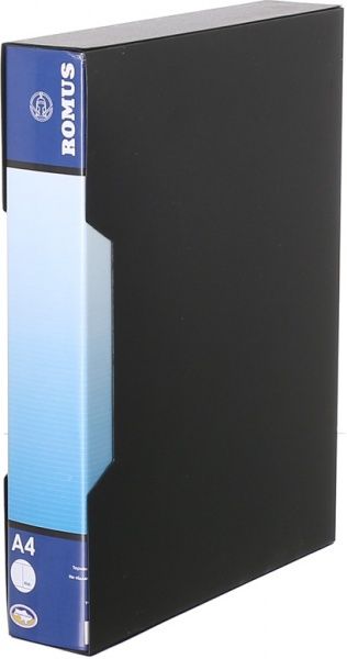 Папка на 80 файлів А4 чорна Romus