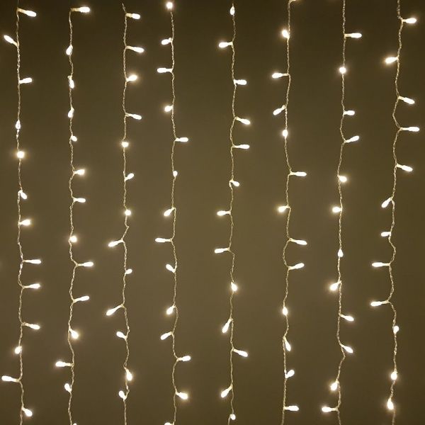 Электрогирлянда-штора Джаз Лайт LDCL528C-W встроенный светодиод (LED) 528 ламп 2,2 м