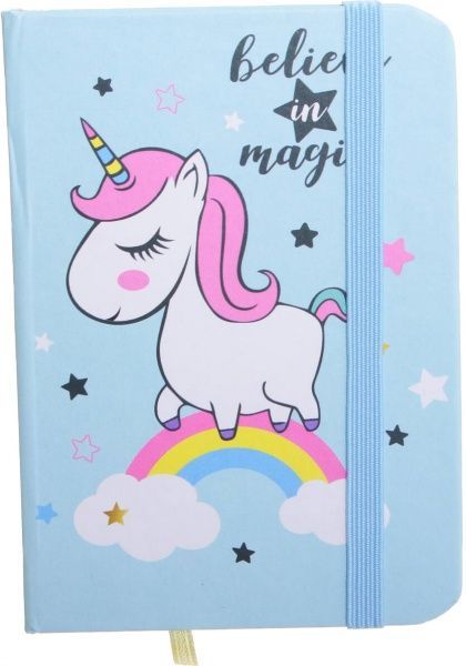 Книга для нотаток Unicorn on the rainbow А7 80 аркушів