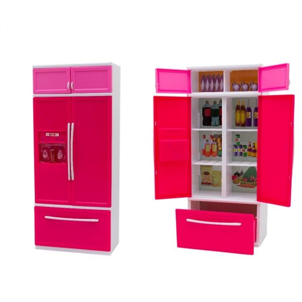 Кукольная кухня Qun Feng Toys 7.5x9.5x35 см Розовая QF26210PW