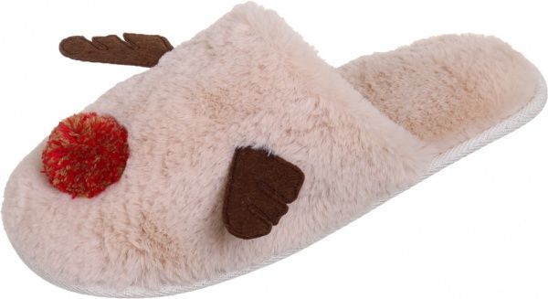 Тапки домашние La Nuit Олени р. 38-39 бежевый 