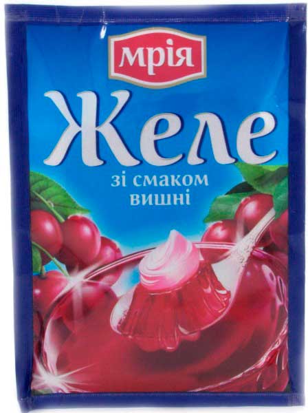 Желе вишня 90г ТМ Мрия 4820154830287