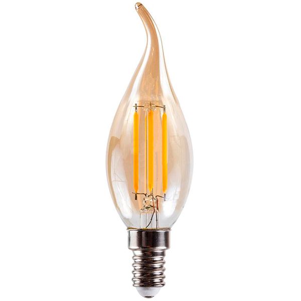 Лампа світлодіодна Світлокомплект Vintage Fil Amber CA35 4 Вт E14 2500 К 220 В