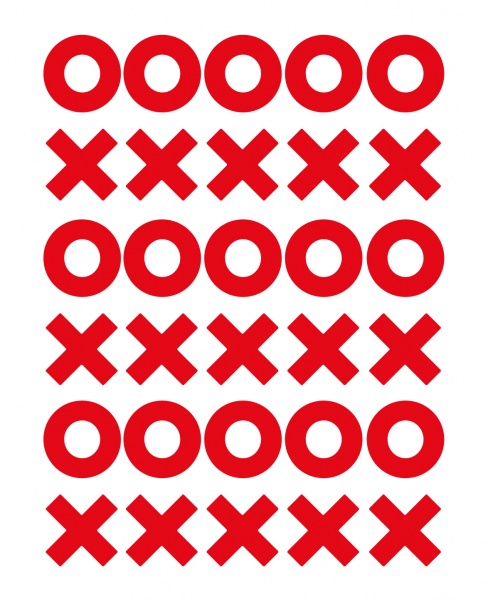 Світловідбивна наліпка LOOM XO LM-10036-red для твердих поверхонь