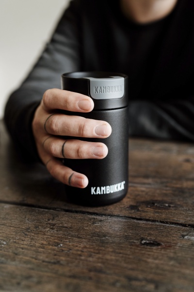 Термочашка Olympus 300 мл чорна Kambukka