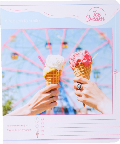 Тетрадь школьная 24 листа в линию УФ-лак в ассортименте