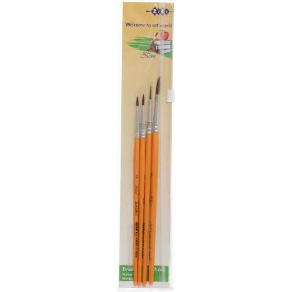 Набор кистей School пони 4 шт ZB.6956 ZiBi