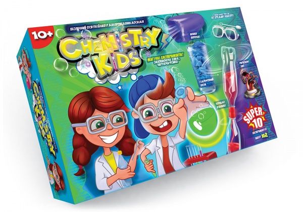 Набор для опытов Danko Toys Chemistry kids укр. (4) в ассортименте CHK-01-01U,02U,03U,0