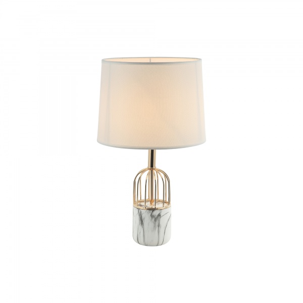 Настольная лампа Vio Concept by LUCEA Solen small 1x40 Вт E27 белый/французское золото 80410-01-TS1-SW 