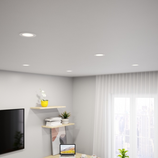 Світильник точковий Luna LED DL05 5W R 5000K 90 мм 2 шт. 5 Вт 5000 К білий LUNA HOME DL07 7W 