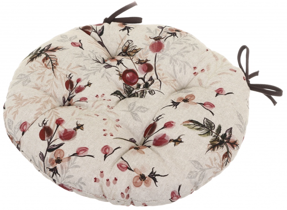 Подушка на стул Шиповник белая La Nuit