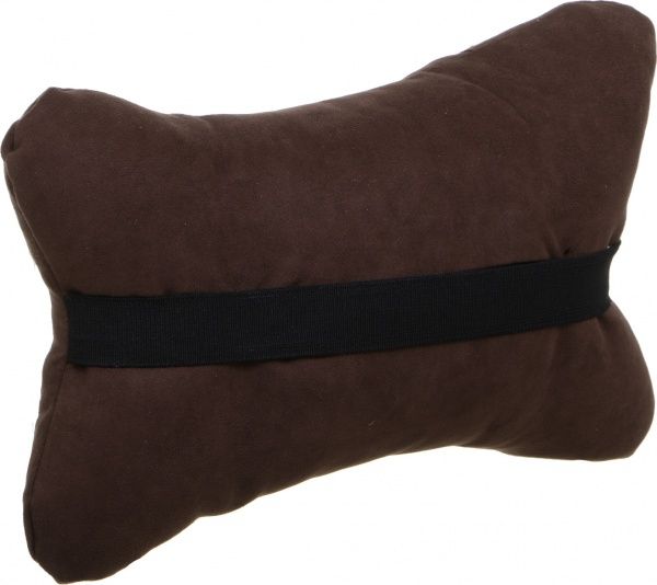 Подушка автомобильная Standart коричневая ткань/велюр 29x18x5 