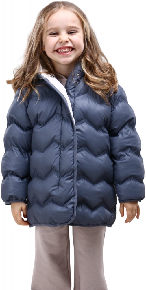 Куртка-пуховик для дівчаток Luna Kids р.90 сірий NCYAJ49779A 01