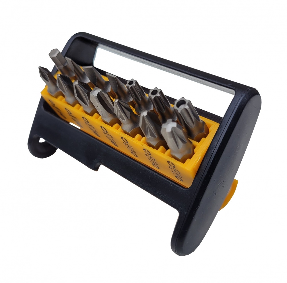 Набор бит A.T.T. + битодержатель сталь S2 15 шт. 8155573