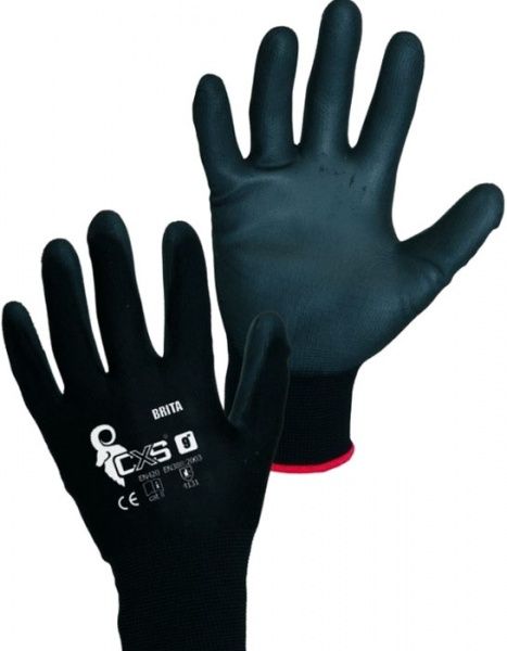 Рукавички МІК CXS BRITA BLACK з покриттям поліуретан XL (10) 51905310