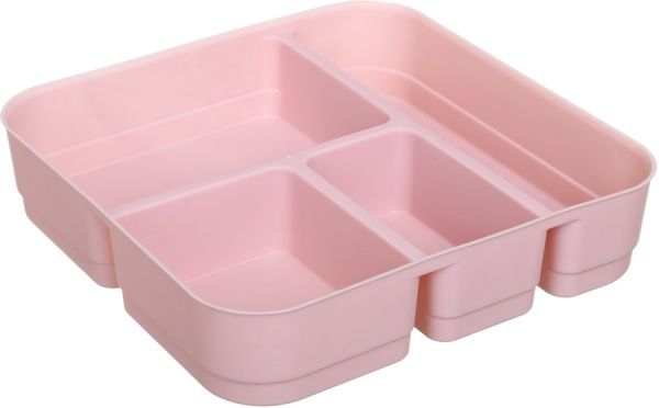 Органайзер Beauty розовый 25х26х11 см Gondol Plastic