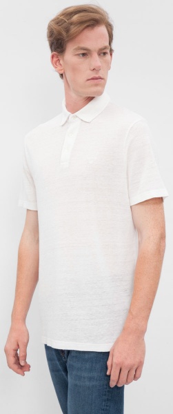 Поло Gant O3. LINEN PIQUE SS RUGGER 222184-110 р.L білий
