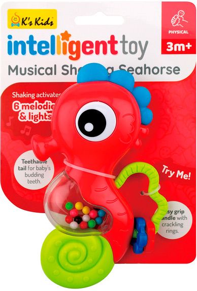 Погремушка K`s Kids Морской конек со световыми эффектами KIT23004