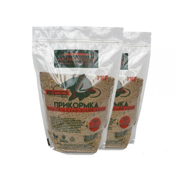 Прикормка Acropolis 1000 г рыба ECOfish карп, сазан, белый амур