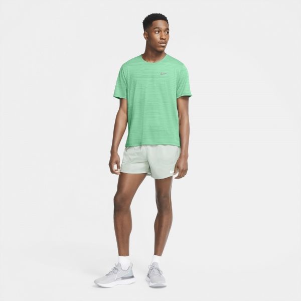 Футболка Nike M NK DF MILER TOP SS CU5992-342 р. L зелений