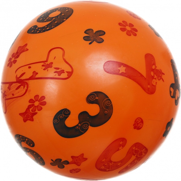 Мяч TCL Цифры 23 см оранжевый 