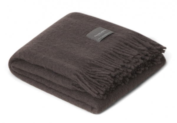 Плед 130x170 см шоколадный Stackelbergs 