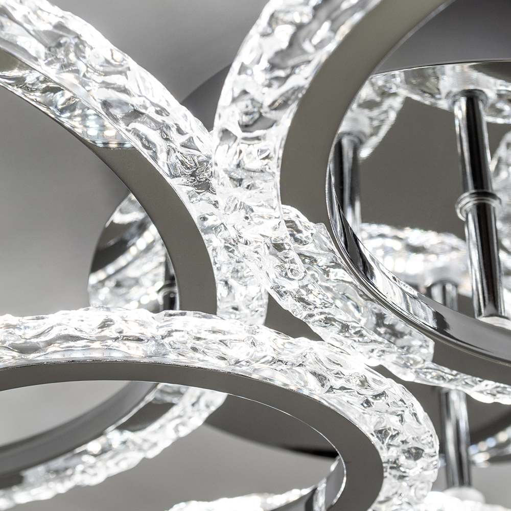 Люстра светодиодная Luminaria Europa 6x100 Вт LED-модуль хром EUROPA 100W 6R CHROME/ICE