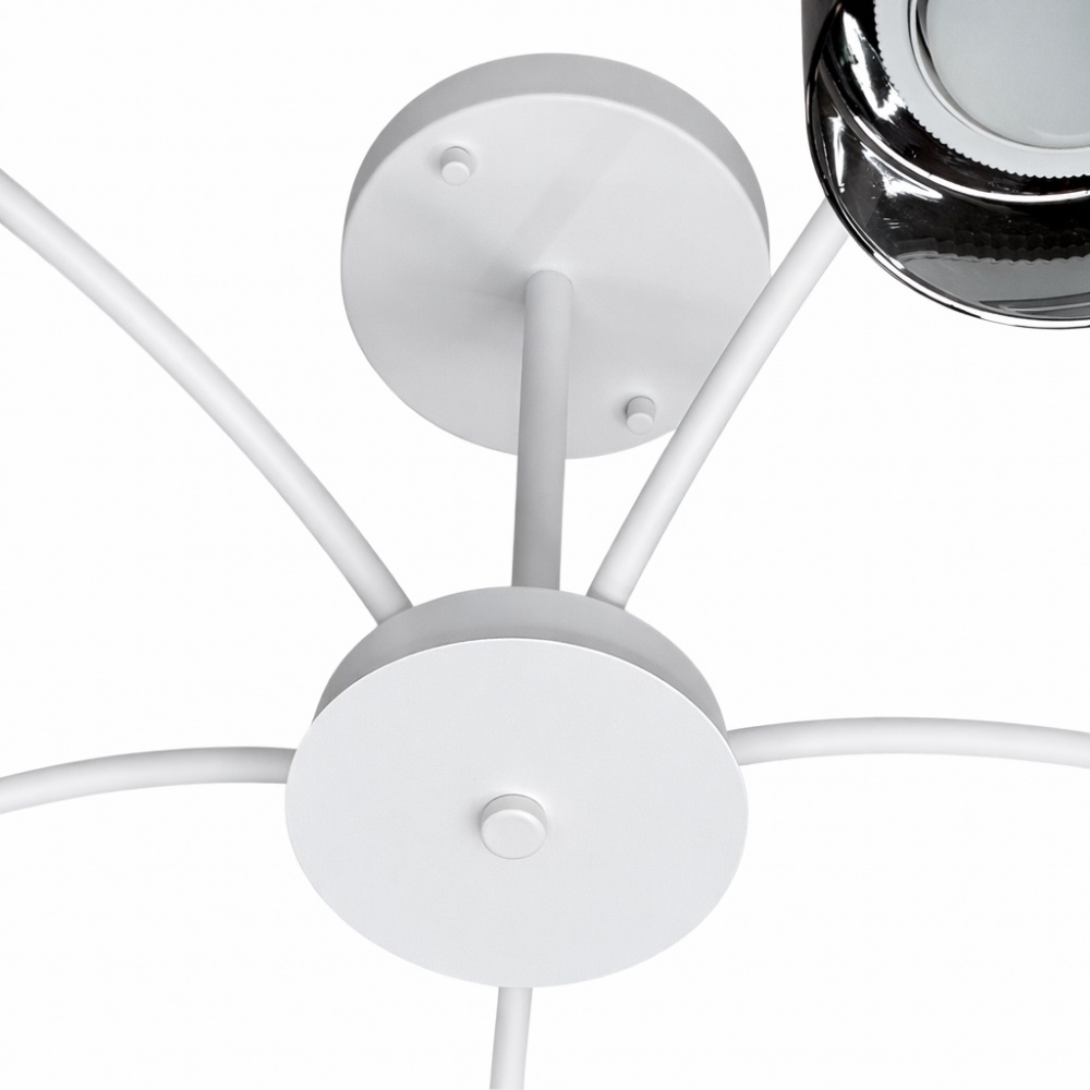 Люстра потолочная LIGHT SET DUSHA MS241 5x12 Вт GX53 белый/дымчатый