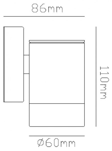 Світильник вуличний настінний Expert Light Missouri GU10 35 Вт IP44 чорний 