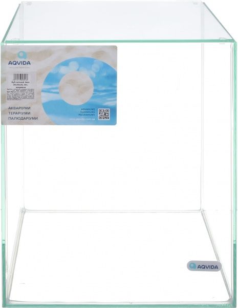 Аквариум Aqvida Куб стеклянный 4мм 30х30х35 з накрывным стеклом (30л)