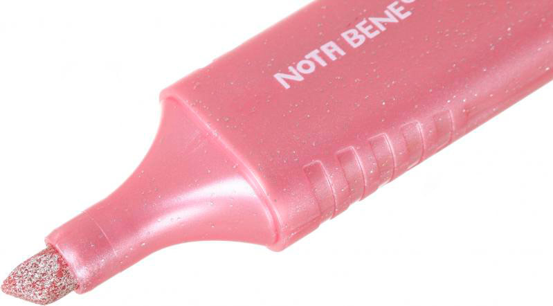 Маркер текстовый Nota Bene with glitter 521B-24 rose розовый