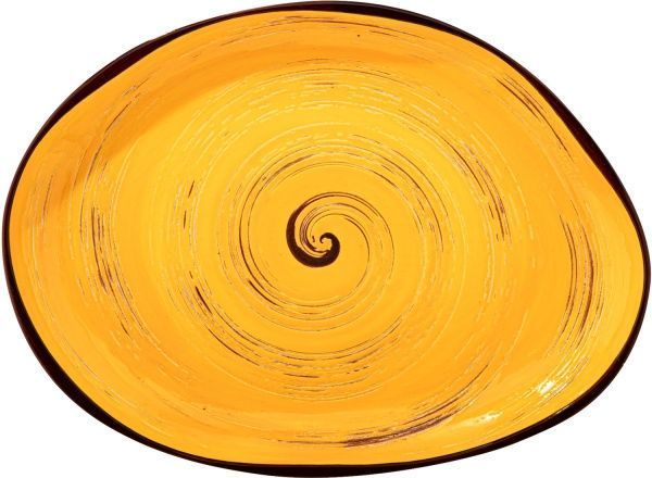 Блюдо Spiral Yellow камінь WL-669442/A Wilmax 