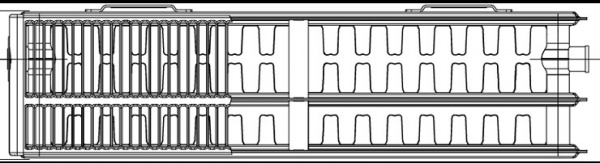Радіатор сталевий Korado 33K 600x1100 white