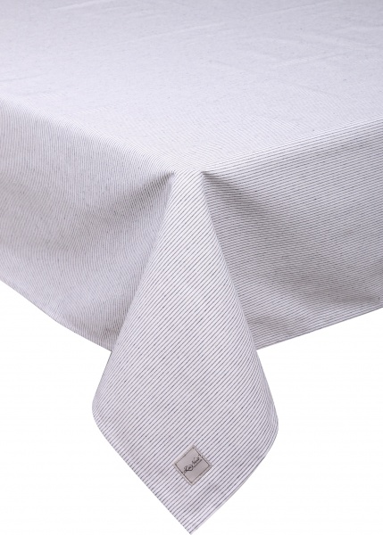 Скатерть Fish синяя полоска 136x220 см синий La Nuit 