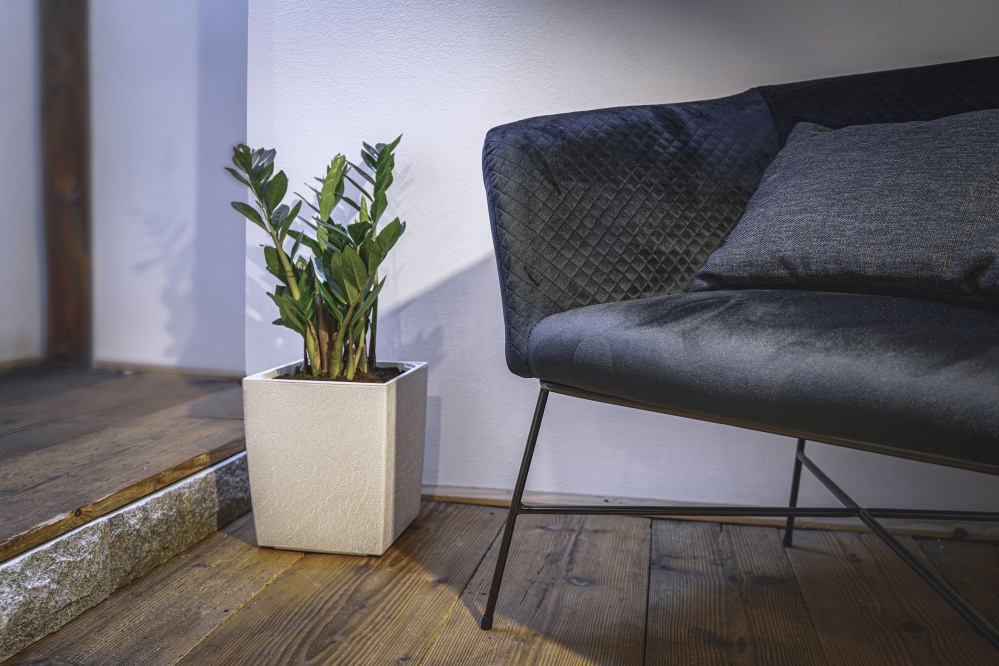 Вазон пластик ELIOT Stone 25x25 см прямоугольный 4 л Plastkon (242349)