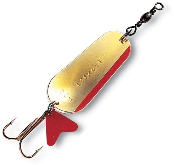 Блесна DAM Scales 22 г серебро/золото с красной полоской 5019022