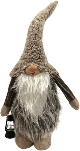 Декорація новорічна Гномик з ліхтариком 56 см W08-19H005A 