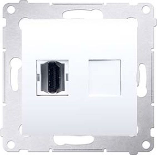 Розетка Simon 54 белый DGHDMI.01/11