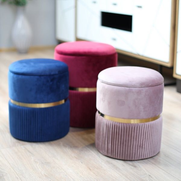 Скриня-пуф Bernard 31,5х31,5х38 см винний 