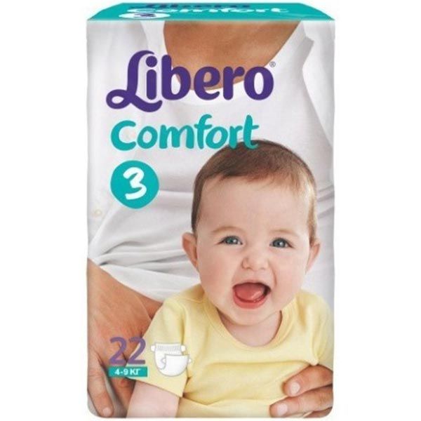 Підгузники Libero Comfort 3 4-9 кг 22 шт